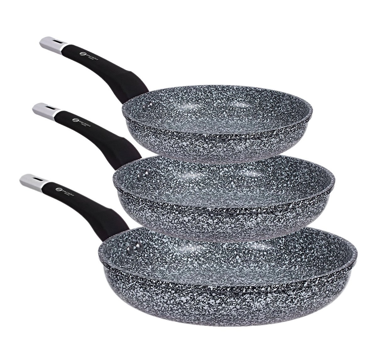 ZESTAW 3 PATELNI 16/18/20cm MARMUROWO-CERAMICZNYCH EDEL HOFF EH-6164