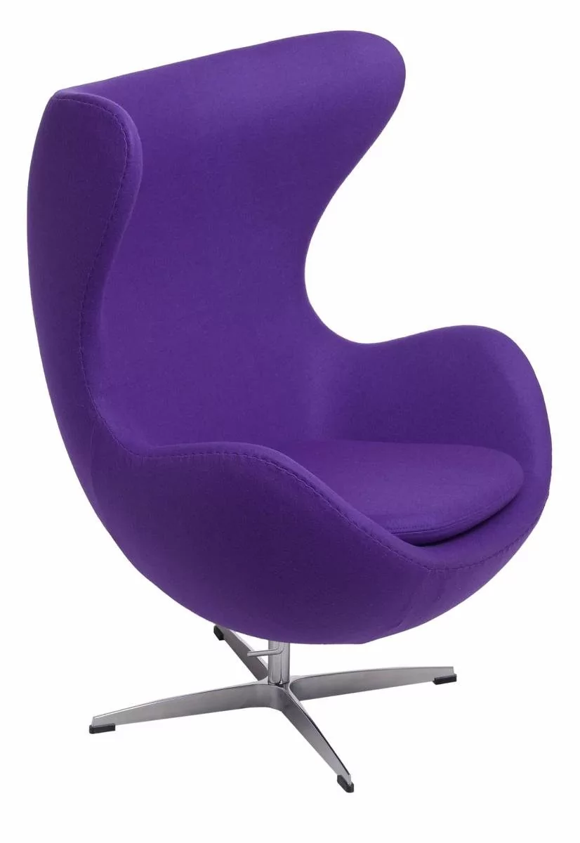 D2.Design Fotel Jajo fioletowy kaszmir 4 Premium 22276