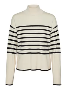 Vero Moda Sweter w kolorze kremowym - Swetry damskie - miniaturka - grafika 1