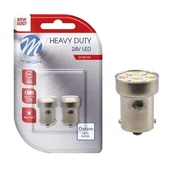 Żarówki samochodowe - 2x Żarówka R5W Led Osram G18 24V 8xSMD2835 Biała Tir - miniaturka - grafika 1