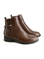 Botki damskie - Belluci Botki w kolorze brązowym - miniaturka - grafika 1