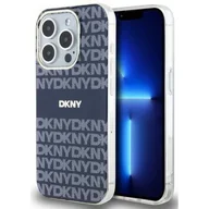 Etui i futerały do telefonów - Oryginalne Etui APPLE IPHONE 15 PRO MAX DKNY Hardcase IML Mono & Stripe MagSafe (DKHMP15XHRHSEB) niebieskie - miniaturka - grafika 1