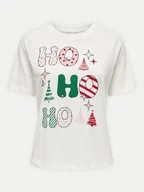 Koszulki i topy damskie - ONLY T-Shirt Rosie 15332339 Biały Regular Fit - miniaturka - grafika 1