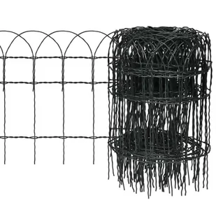 vidaxl Rozwijane ogrodzenie trawnikowe 10 x 0,4 m - Ogrodzenia - miniaturka - grafika 1