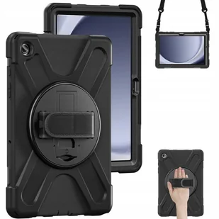 Etui Armor z uchwytem i paskiem do Samsung Galaxy Tab A9 Plus 11 (Czarne) - Etui do tabletów - miniaturka - grafika 1