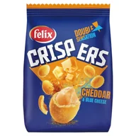 Orzeszki - Felix Crispers Orzeszki ziemne smażone w skorupce o smaku serowym 125 g - miniaturka - grafika 1
