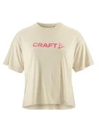 Koszulki i topy damskie - Craft CORE Tone BI-Blend Tee | koszulka sportowa damska XXL | plaster | odzież sportowa dla kobiet z recyklingu poliestru i lyocell | Soft Touch koszulka funkcyjna damska | damska koszulka sportowa - miniaturka - grafika 1