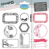 Scrapbooking - Aladine Stemple silikonowe, etykiety - miniaturka - grafika 1
