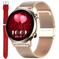 Smartwatch - Enter SAT.110.1410.535-SET Różowe złoto - miniaturka - grafika 1