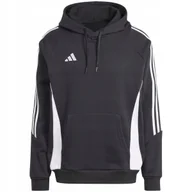 Bluzy męskie - Bluza męska adidas Tiro 24 Sweat Hooded czarna IJ7673 2XL - miniaturka - grafika 1