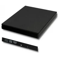 Obudowy i kieszenie na dyski twarde - Qoltec Obudowa/kieszeń na napęd optyczny CD/DVD SATA USB 2.0 12.7mm 51866 - miniaturka - grafika 1