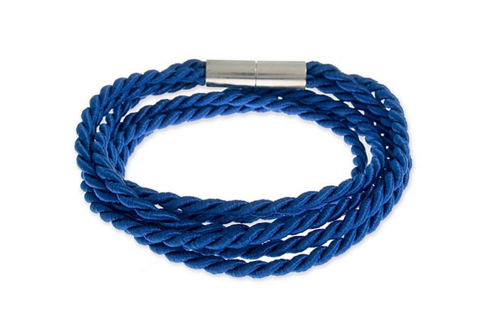 Męska Bransoletka Magnetyczna Granatowa