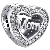 Wisiorki - Charms Mom Zawieszka Charms Dla Mamy Charms Mama - miniaturka - grafika 1