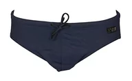 Kąpielówki męskie - Emporio Armani Swimwear Men's Emporio Armani Black Label Swim Briefs, Navy Blue, 46, granatowy - miniaturka - grafika 1