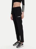 Odzież trekkingowa damska - adidas Spodnie outdoor Multi Essentials JP0806 Czarny Regular Fit - miniaturka - grafika 1