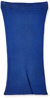 Spódnice - Bestseller A/S Damska spódnica VMWILLOW Below Knee Rib Skirt GA prążkowana spódnica, Sodalite Blue/Stripes:W. Black, XL - grafika 1