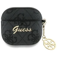 Akcesoria do słuchawek - Guess 4G Charm Collection - Etui AirPods 4 (czarny) - miniaturka - grafika 1