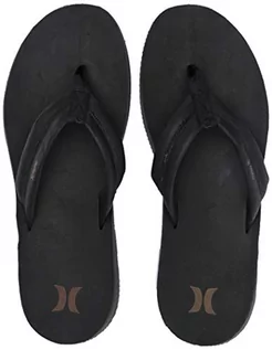 Klapki i japonki męskie - Hurley Nike Lunarlon Lunar Leather japonki męskie czarny czarny, czarny, antracytowy. 38.5 EU AR4006-10-7 M US - grafika 1