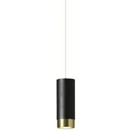 Lampy sufitowe - Lampa wisząca CGLOOKPBLACK Copel tuba punktowa czarna mosiądz - miniaturka - grafika 1