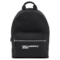 Plecaki - KARL LAGERFELD JEANS Męski plecak Essential Grainy, czarny, l - miniaturka - grafika 1