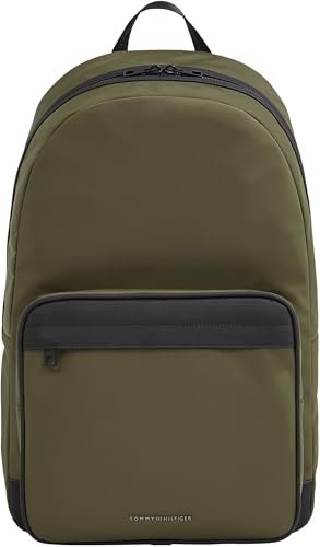 TOMMY HILFIGER Męski plecak TH REPREVE AM0AM13184, KHAKI (Army Green), OS, Khaki (zieleń wojskowa), rozmiar uniwersalny