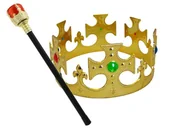 Dodatki do strojów karnawałowych - Zestaw Króla - 2 szt. - miniaturka - grafika 1