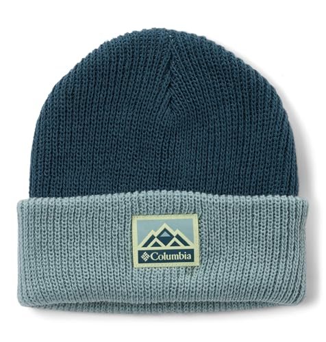 Columbia Młodzieżowa czapka Whirlibird Cuffed Beanie, Beanie, Everblue, Crushed Blue, Mountains, O/S
