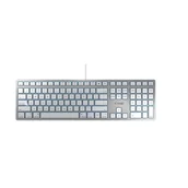 Klawiatury - CHERRY KC 6000 SLIM FOR MAC klawiatura USB QWERTY Skandynawia Srebrny JK-1610PN-1 - miniaturka - grafika 1