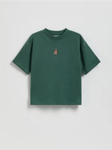 Reserved - T-shirt z nadrukiem - zielony - Koszulki dla chłopców - miniaturka - grafika 1