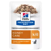 Mokra karma dla kotów - HILL'S PD Prescription Diet Feline k/d - saszetka 12 x 85g - miniaturka - grafika 1