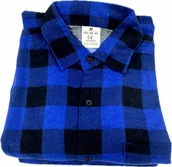 Odzież robocza - KOSZULA FLANELOWA 100% BAWEŁNA ROBOCZA BHP GRUBA W KRATĘ ROZMIAR M - miniaturka - grafika 1