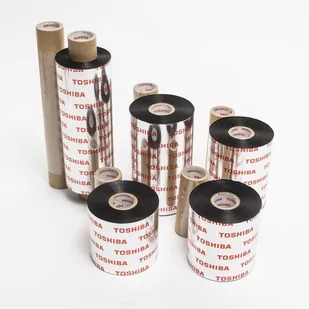 Taśma termotransferowa Toshiba 60mm x 400mb woskowa premium do drukarki Toshiba BA410, BA420 - Folie termotransferowe do faksów - miniaturka - grafika 1