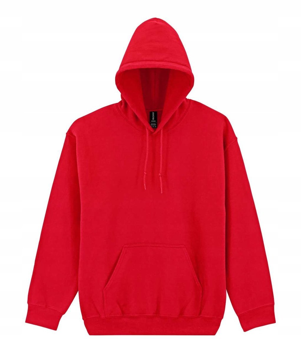 Bluza Dresowa Kangurka Kaptur DRYBLEND Gildan 12500 CZERWONA XXL