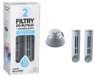 Filtr Do Butelki Dafi Stalowy 2 Szt + Nakrętka - Wkłady filtrujące - miniaturka - grafika 1