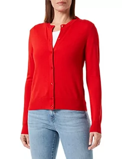 Swetry damskie - BOSS Damski sweter kardiganowy, jasny czerwony, L (DE) - grafika 1