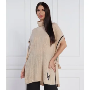 Liu Jo Rose Golf | Relaxed fit | z dodatkiem wełny - Swetry damskie - miniaturka - grafika 1