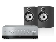 Zestawy stereo - Yamaha R-N1000A (srebrny) + 606 S3 (czarny) - miniaturka - grafika 1