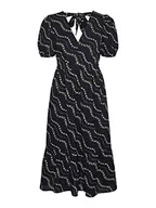 Sukienki - VERO MODA Sukienka damska, Navy Blazer/Aop: moni, L - miniaturka - grafika 1