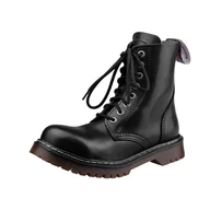 Botki męskie - glany STEADY'S - 8 dziurek, czarne (N-REX/8/FULL) -40 - miniaturka - grafika 1