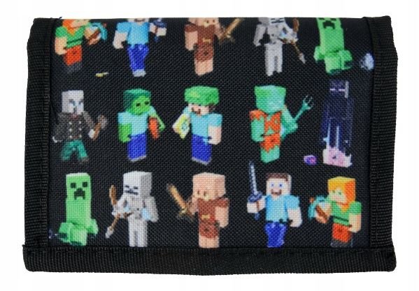 portfel MINECRAFT portfelik rozkładany wzór P32