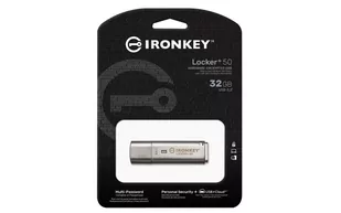 Pendrive, KINGSTON, IronKey Locker + 50 32GB (IKLP50/32GB) - Pendrive - miniaturka - grafika 1