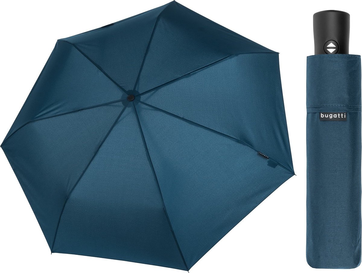Parasol składany ręczny Bugatti Buddy Duo Crystal Blue
