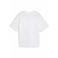 Odzież sportowa dziecięca - Młodzieżowa koszulka Essentials Boxy PUMA White - miniaturka - grafika 1
