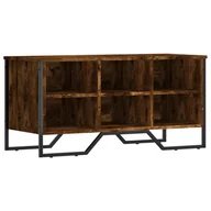 Szafki na buty - vidaXL Stojak na buty dąb wędzony 90x38x45,5 cm materiał drewnopochodny - miniaturka - grafika 1
