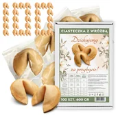 Pieczywo chrupkie - Ciasteczka z Wróżbą Dziękujemy za Przybycie Ciastko Przeznaczenia 100 sztuk - miniaturka - grafika 1