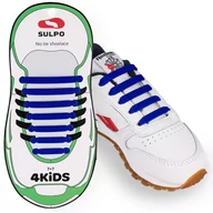 Akcesoria obuwnicze - Elastyczne sznurowadła dla dzieci. Granatowy - miniaturka - grafika 1