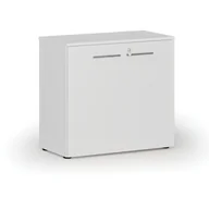 Szafy biurowe - Szafa biurowa z drzwiami PRIMO WHITE, 740 x 800 x 420 mm, biały - miniaturka - grafika 1