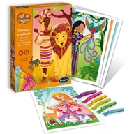 Zabawki kreatywne - Zestaw artystyczny z brokatem Księżniczki ze zwierzętami, SentoSphere - miniaturka - grafika 1