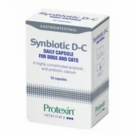 Suplementy i witaminy dla kotów - Protexin Synbiotic D-C Pies i Kot 50 kaps Probiotyk - miniaturka - grafika 1