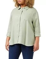 Bluzki damskie - ONLY Onltokyo L/S Linen Blend Shirt PNT Noos bluzka, Desert Sage, XS - miniaturka - grafika 1